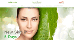 Desktop Screenshot of herbalpeel.com.au